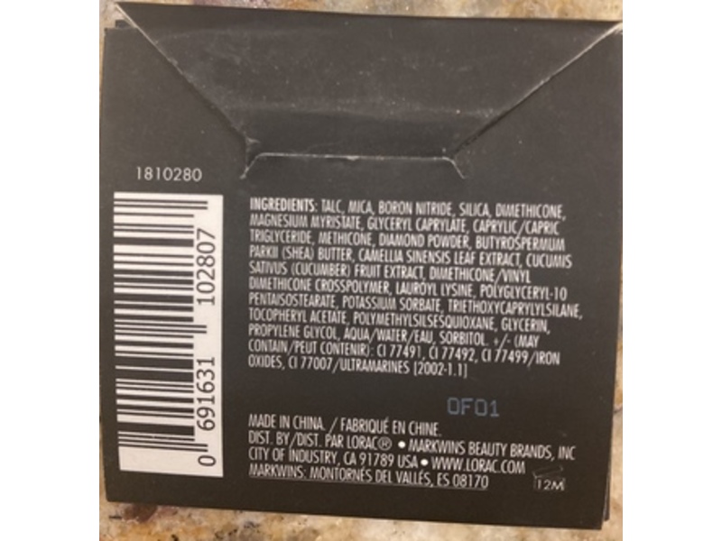 Lorac Eye Shadow, Pink Beige, 0.025 oz/0.7 g