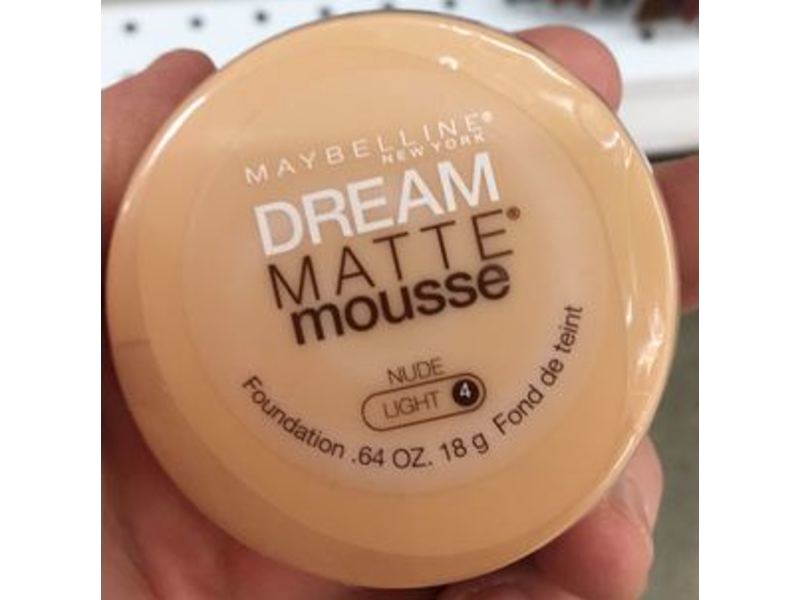 Maybelline New York Dream Matte Mousse Foundation, Nude, 0.64 oz