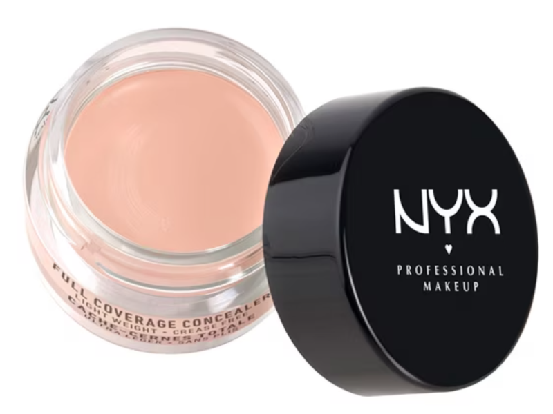NYX Professional Makeup Cosmetics Concealer Jar, 01 Porcelain, 0.25 oz