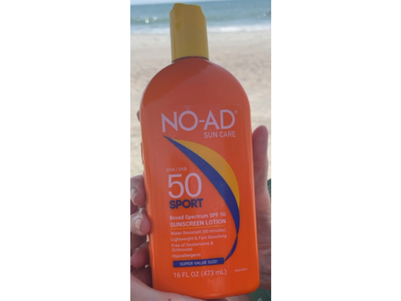 NO-AD Sport Sunscreen Lotion, SPF 50, 16 fl oz/473 mL