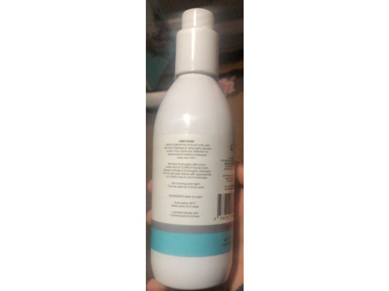 La Clinica Skin & Body Face Wash Gel, Salicylic Acid, Spearmint & Clear Active Complex, 8.8 fl oz/250 mL