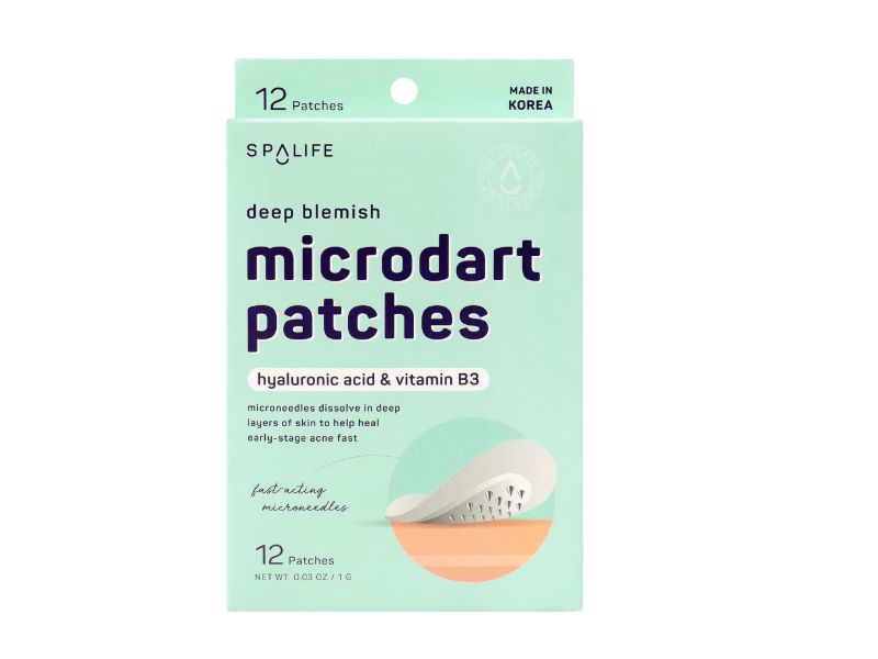 Spalife Deep Blemish Microdart Patches, Hyaluronic Acid & Vitamin B3, 0.03 oz/1 g, 12 Count