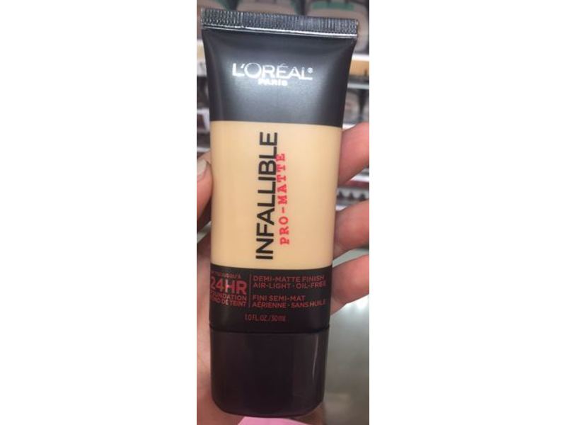 L'Oreal Paris Infallible Pro-Matte Foundation Makeup, Sun Beige, 1 fl oz/30 mL