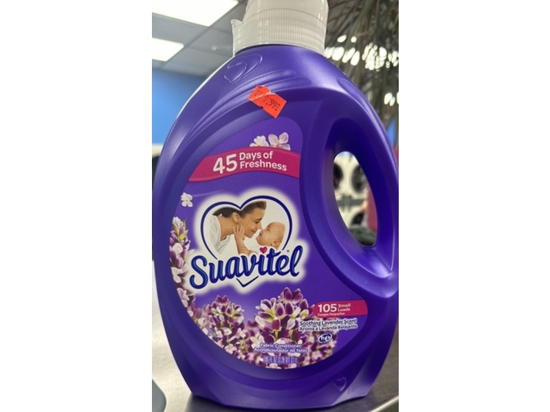 Suavitel Fabric Conditioner, Soothing Lavender, 105 Loads, 105 fl oz/3.1 L