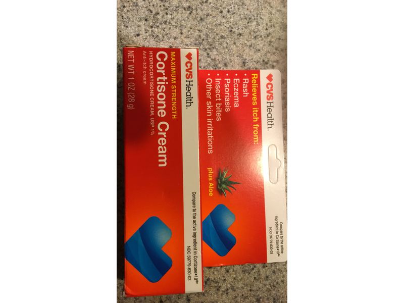 CVS Health Maximum Strength Cortisone Cream, 1 oz