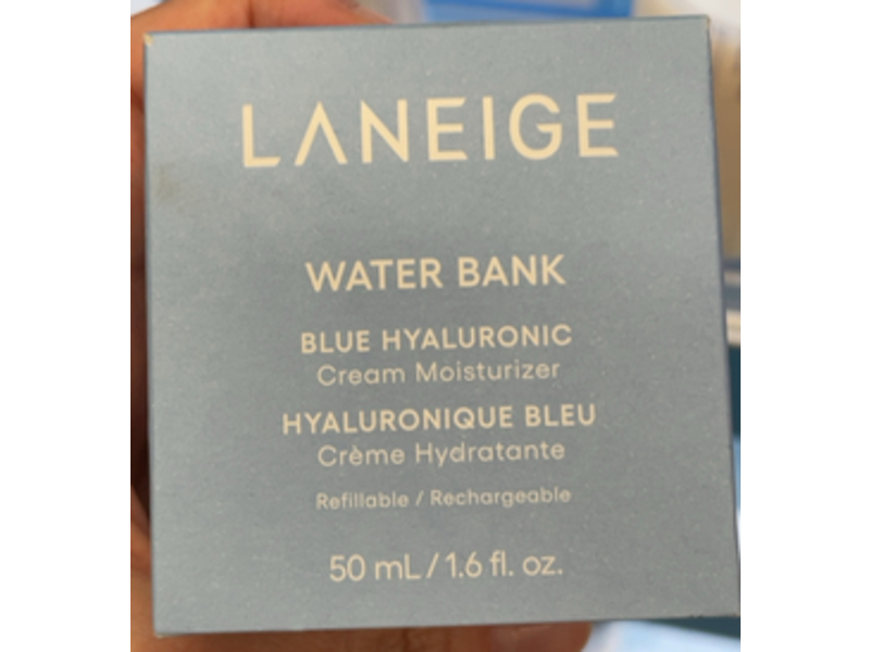 Laneige Water Bank Moisturizer Cream, Blue Hyaluronic, 1.6 fl oz/50 mL