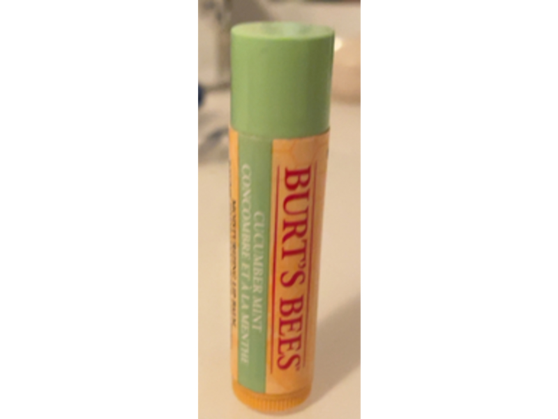 Burt's Bees Moisturizing Lip Balm, Cucumber & Mint, 0.15 oz/4.25 g, Pack Of 4