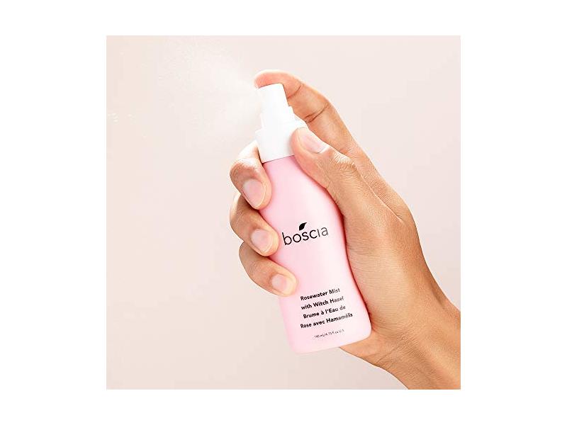 Boscia Rosewater Mist, Witch Hazel, 4.72 fl oz/140 mL
