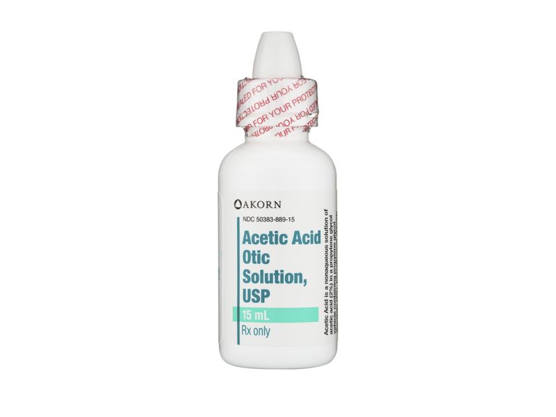 Acetic Acid Otic Solution USP, 15 mL, Akorn (RX)