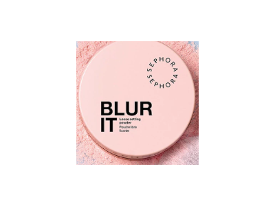 Sephora Blur It Loose Setting Powder, 01 Brightening Pink, 0.26 fl oz/7.5 g