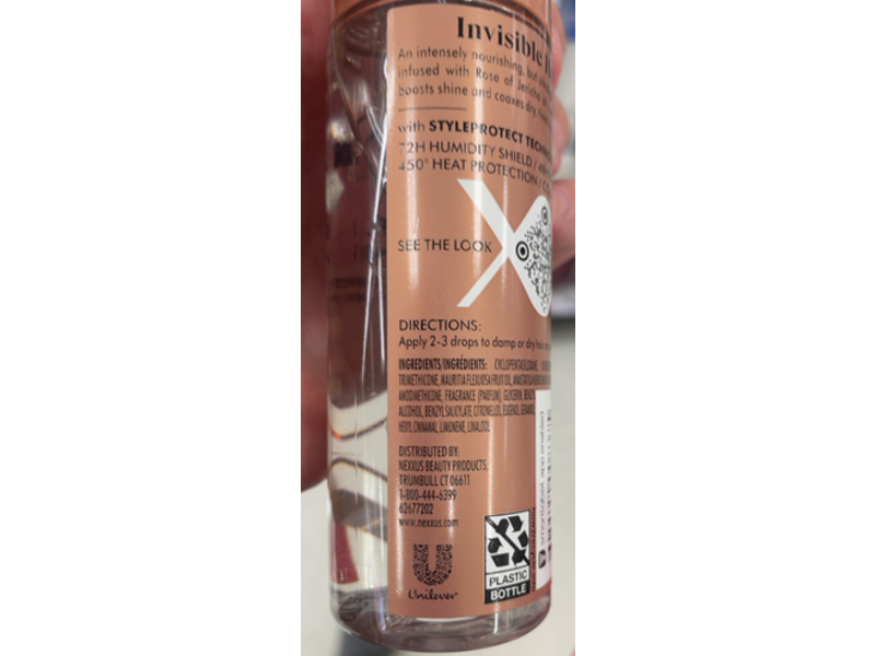 Nexxus Repair & Nourish Ultra Lightweight Hair Oil, Rose Of Jerich Oil, 3.3 fl oz/97.6 mL