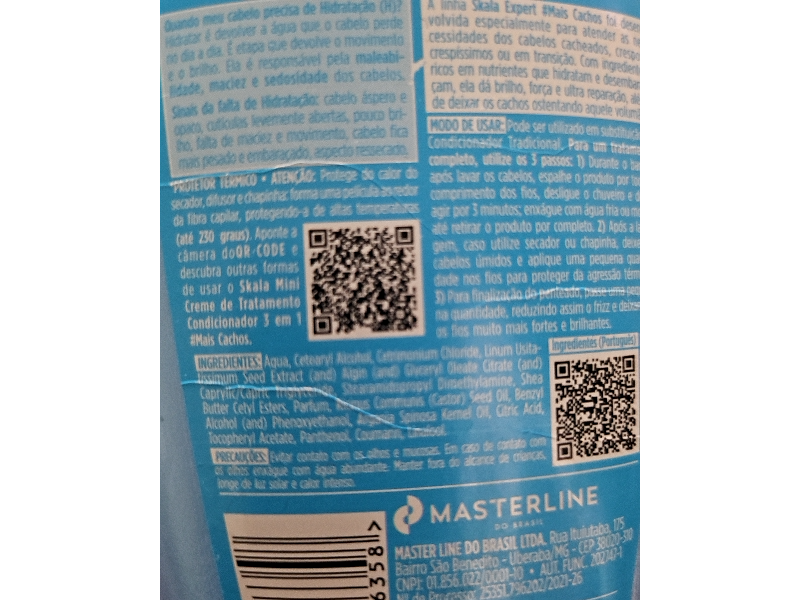 Skala Expert Mais Cachos 3 En 1 Hair Cream, Liberado, 250 g