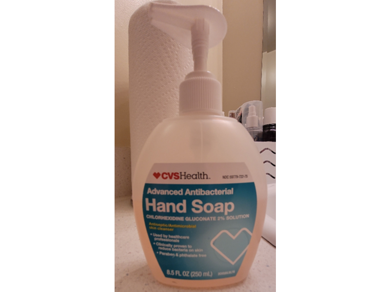 CVS Health Advanced Antibacterial Hand Soap, Chlorhexidine Gluconate 2%, 8.5 fl oz/250 mL