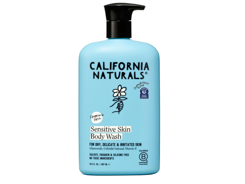 California Naturals Sensitive Skin Body Wash, 16.5 oz/468 mL
