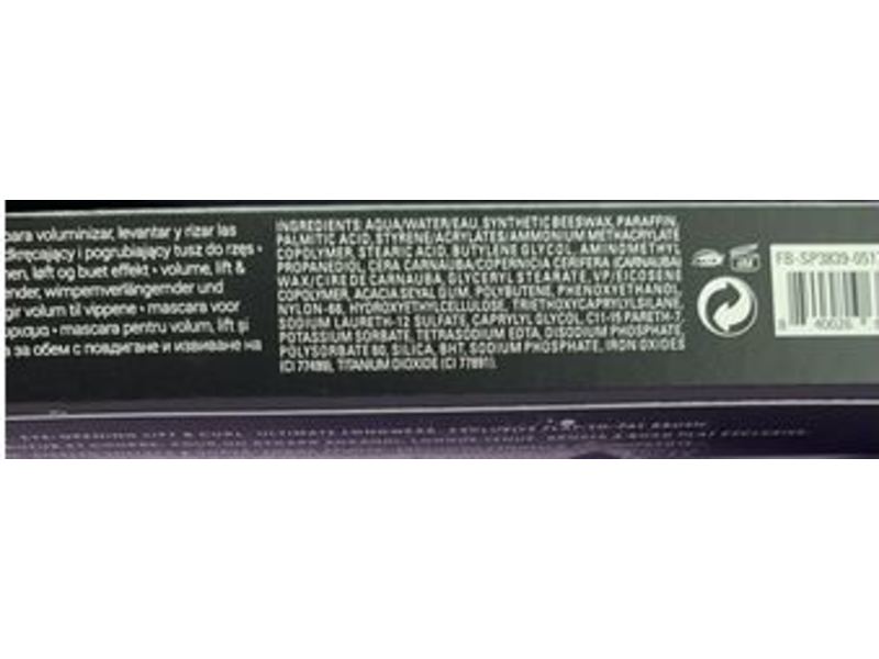 Fenty Beauty Full Frontal Mascara, Cuz I'm Black - True Black, 0.12 fl oz/12.5 mL