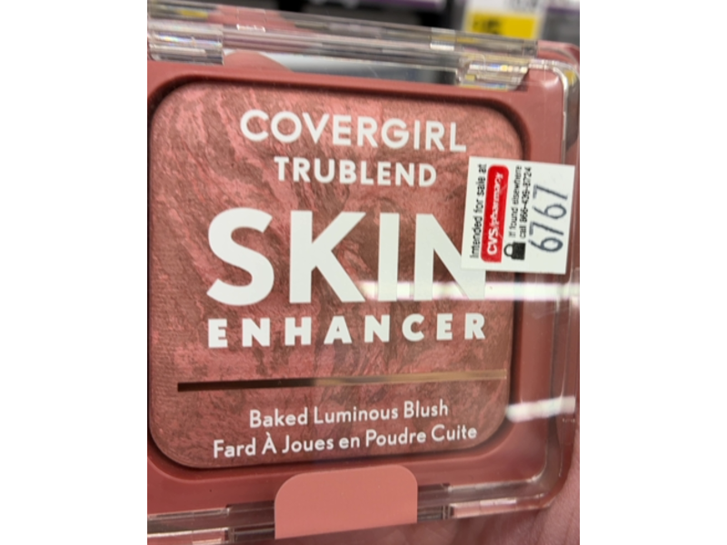 CoverGirl TruBlend Skin Enhancer Baked Luminous Blush, 410 Rose Latte, 0.28 oz/8 g