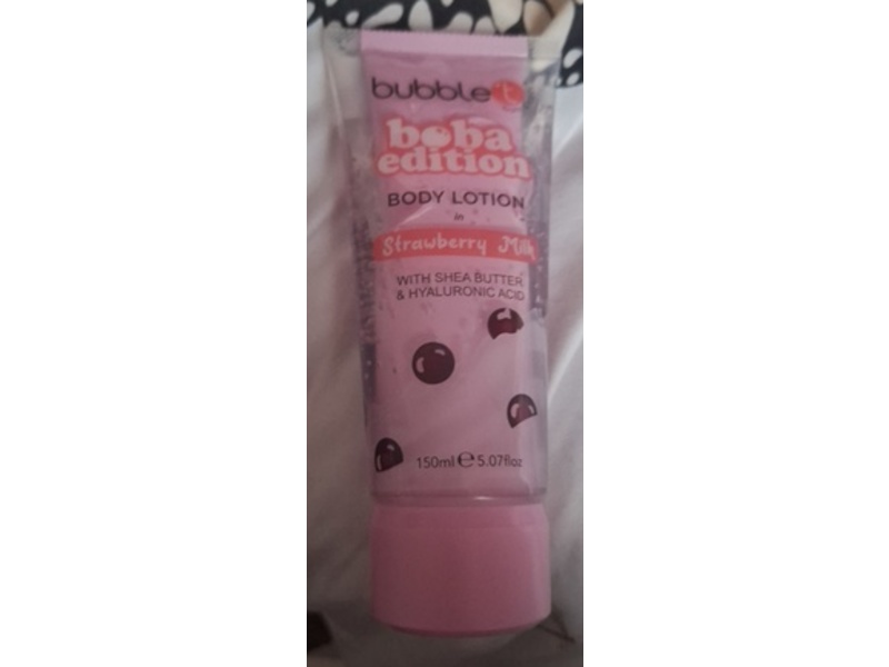 bubble t Boba Edition Body Lotion, Strawberry Milk, 5.07 fl oz/150 mL