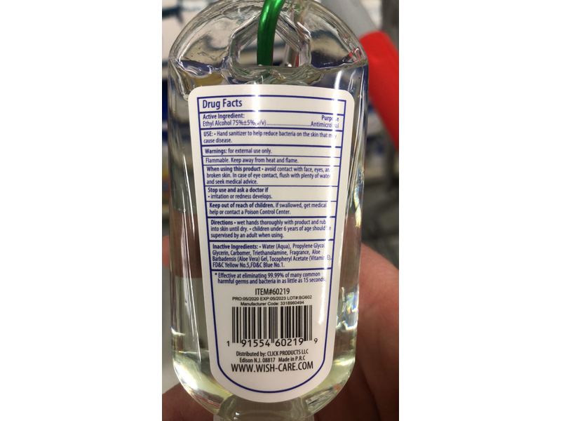 Wish Advanced Hand Sanitizer, 1.8 oz