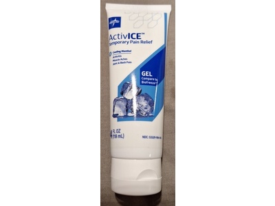 Medline ActivICE Topical Temporary Pain Relief, Cooling Menthol, 4 fl oz/118 mL