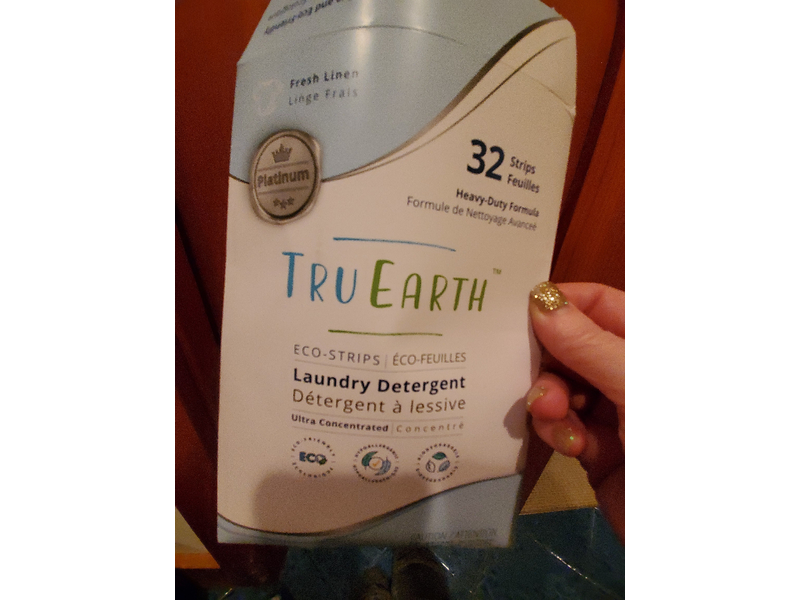 Tru Earth Eco-Strips Laundry Detergent, Fresh Linen, 32 Loads