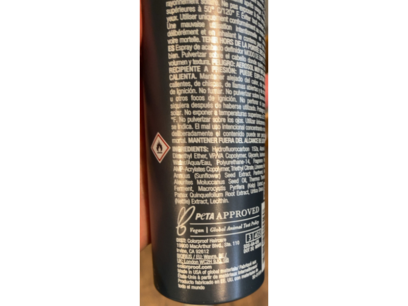 ColorProof Texture Charge Defining Finishing Spray, 7.5 oz/255 mL