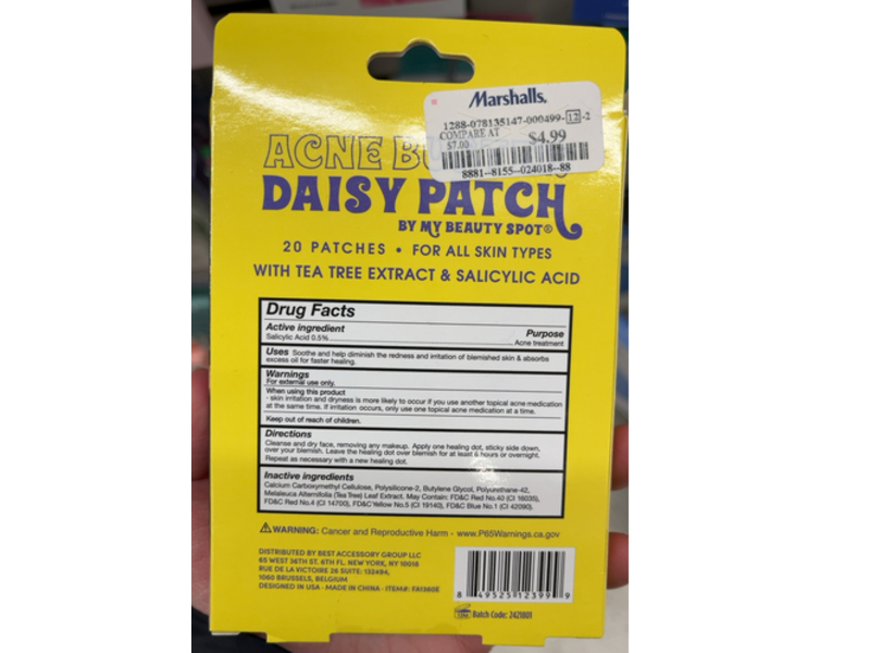 My Beauty Spot Acne Buster Patch, Daisy, 20 Count