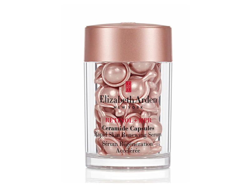 Elizabeth Arden New York Rapid Skin Renewing Ceramide Serum Capsules, Retinol + HPR, 0.11 fl oz/3.2 mL, 7 Count