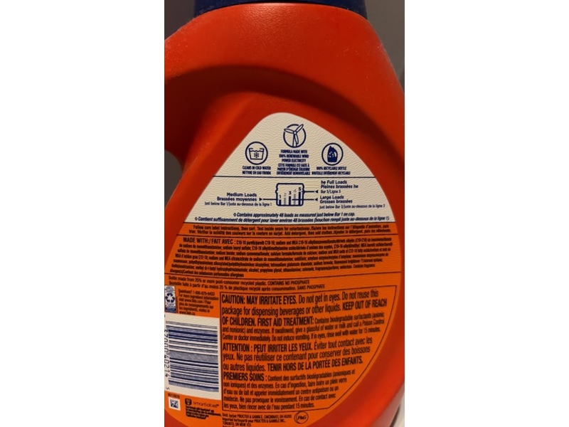 Tide Original Detergent, Original, 48 Loads, 69 fl oz/2.04 L