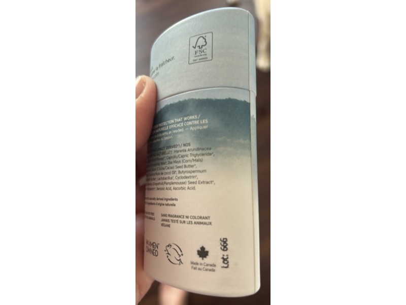 The Unscented Company Deodorant, 2.5 fl oz/70 g