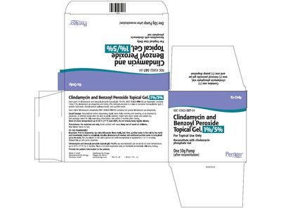 Clindamycin and Benzoyl Peroxide Topical Gel, 1%/5%, Perrigo (RX)