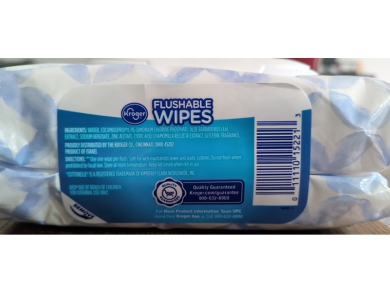 Kroger Flushable Wipes, Pack Of 2, 84 Count