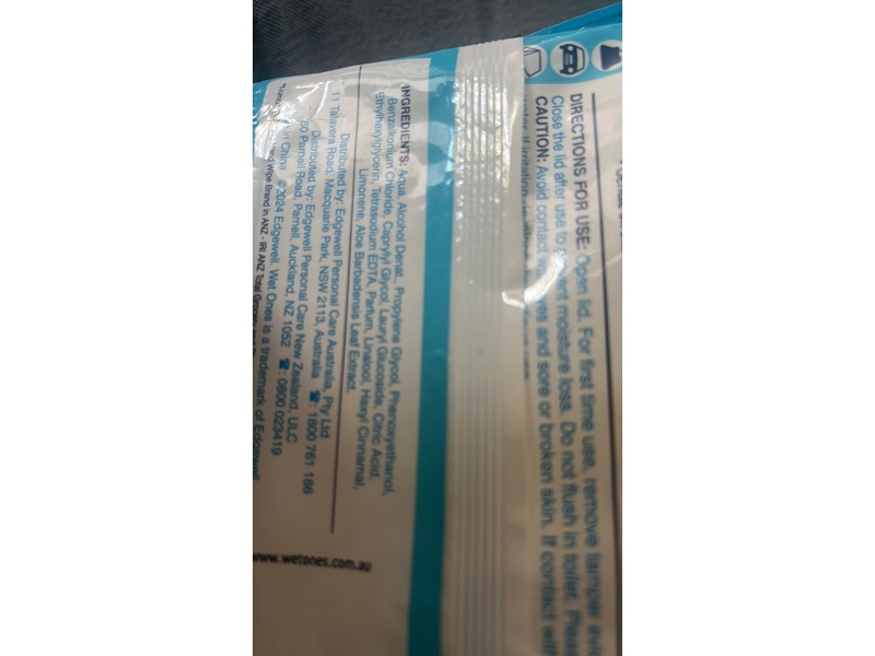 Wet Ones Antibacterial Moist Towelettes, Original, 40 Count