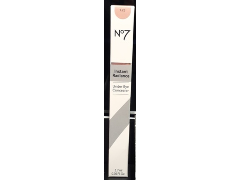 No7 Instant Radiance Under Eye Concealer, 1.25, 0.05 fl oz/1.7 mL