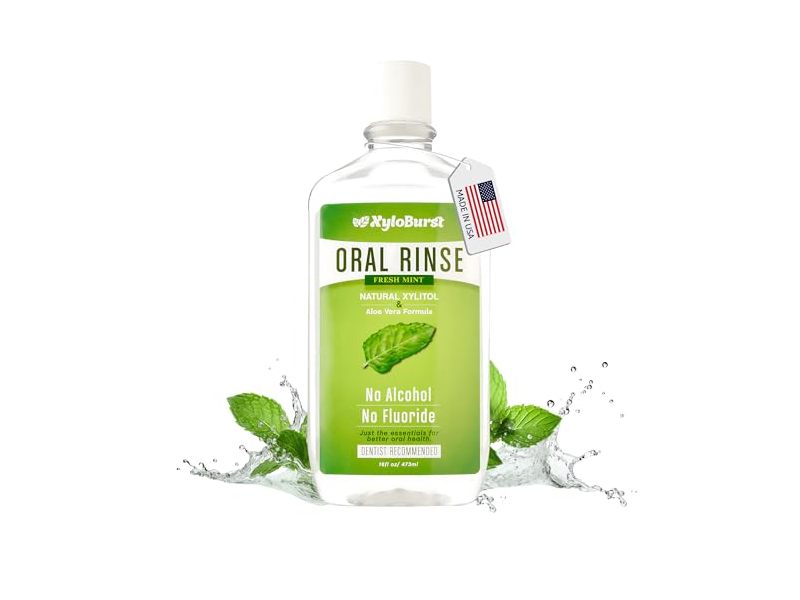 Xyloburst Oral Rinse, Fresh Mint, 16 fl oz/473 mL