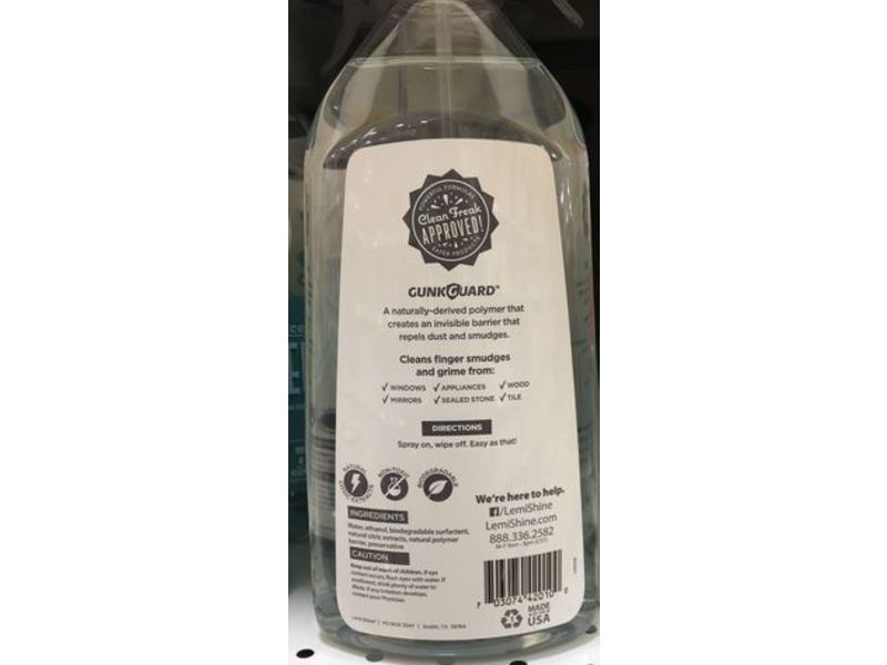 Lemi Shine Glass & Surface Cleaner, 28 fl oz