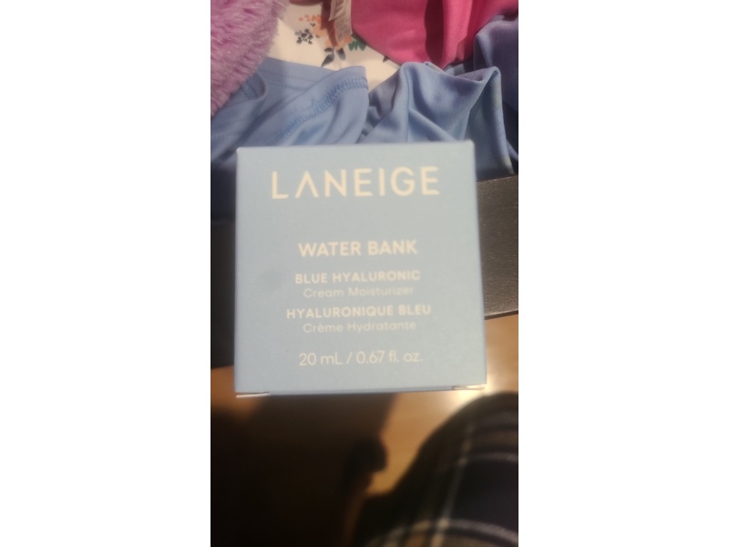 Laneige Water Bank Blue Hyaluronic Cream Moisturizer, 0.67 fl oz/20 mL