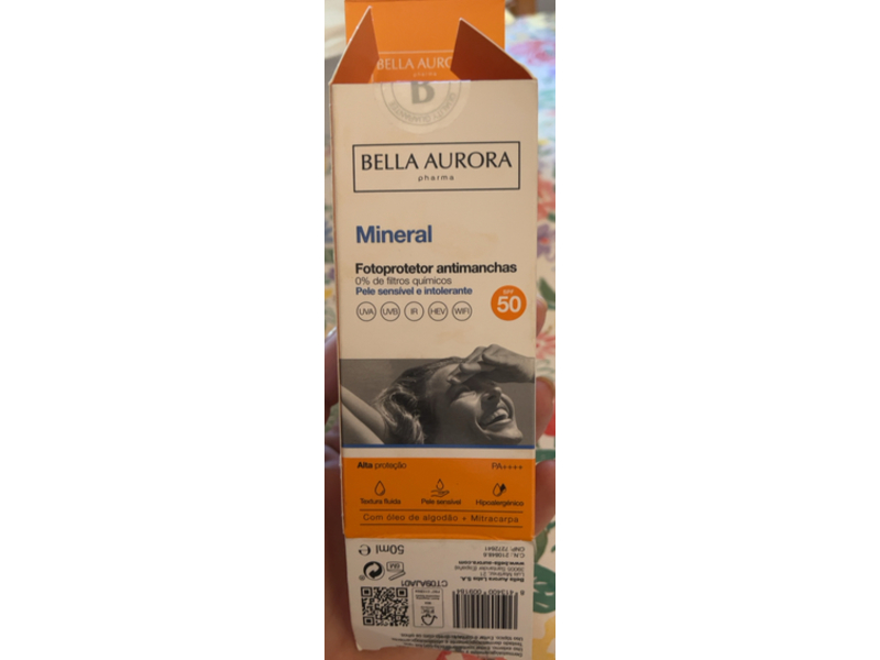 Bella Aurora Bio Fotoprotector Antimanchas, SPF50 PA++++, 1.69 fl oz/50 mL