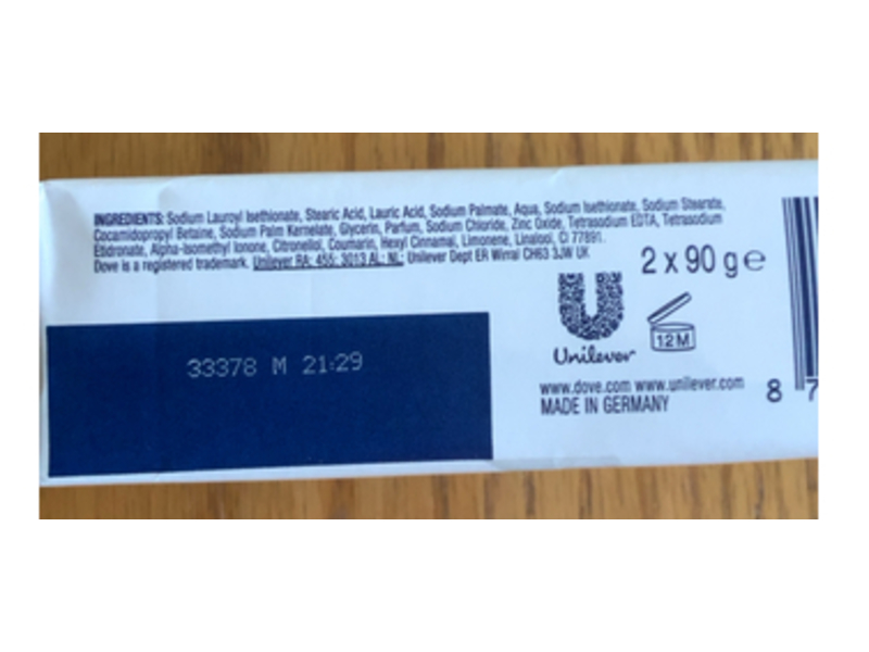 Dove 3 In 1 Beauty Cream Bar, 90 g, Pack of 2