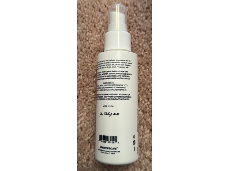 Vivant 3-In-1 Toner, 9% Madelic Acid, 4 fl oz/115 mL