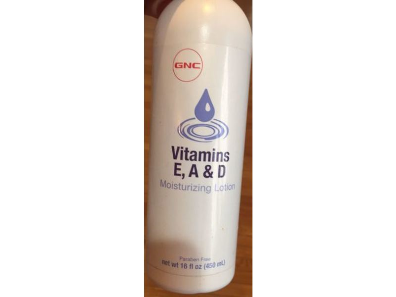 Gnc Vitamins E, A & D Moisturizing Lotion, 16 fl oz/450 mL
