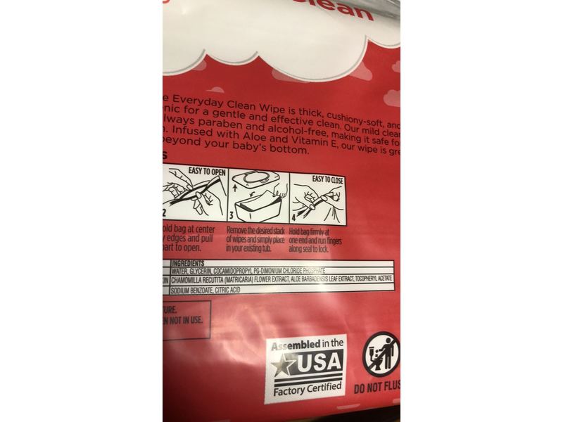Equate Baby Everyday Clean Wipes, Aloe & Vitamin E, 240 Count