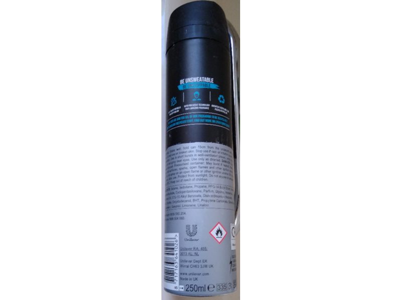 Lynx Ice Chill Anti Sweat Antiperspirant, 250 mL, Pack Of 6