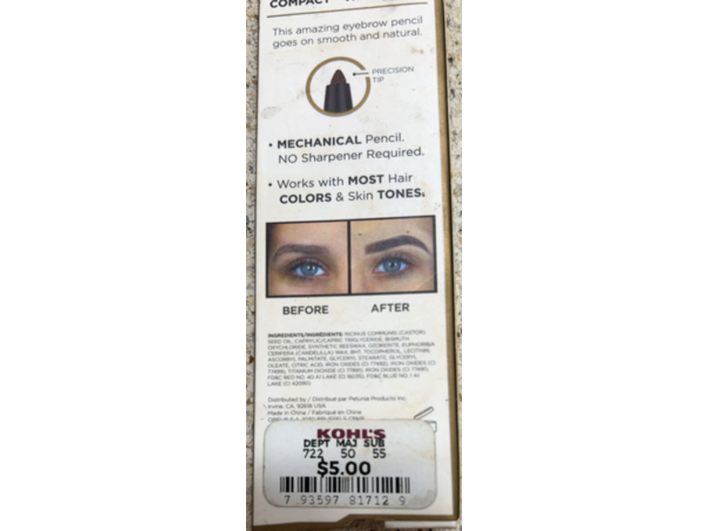 Billion Dollar Brows Mini Universal Brow Pencil, 0.0007 oz/0.20 g