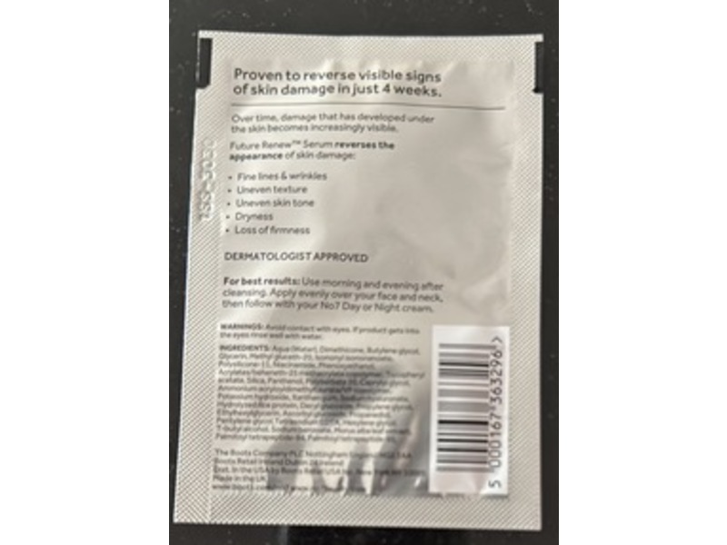 No7 Future Renew Damage Reversal Serum, 0.1 fl oz/30 mL