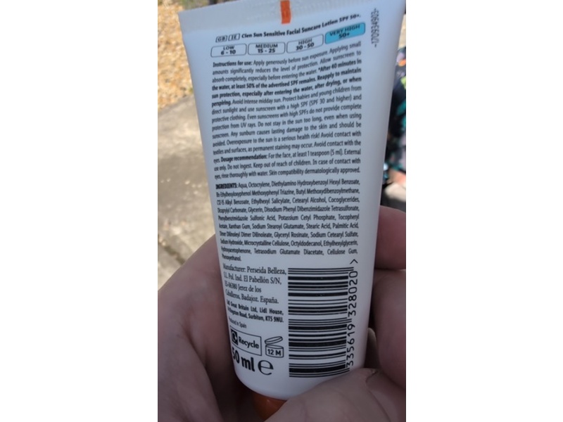 Cien Sun Sensitive Facial Suncare Lotion, SPF 50 +, 50 mL