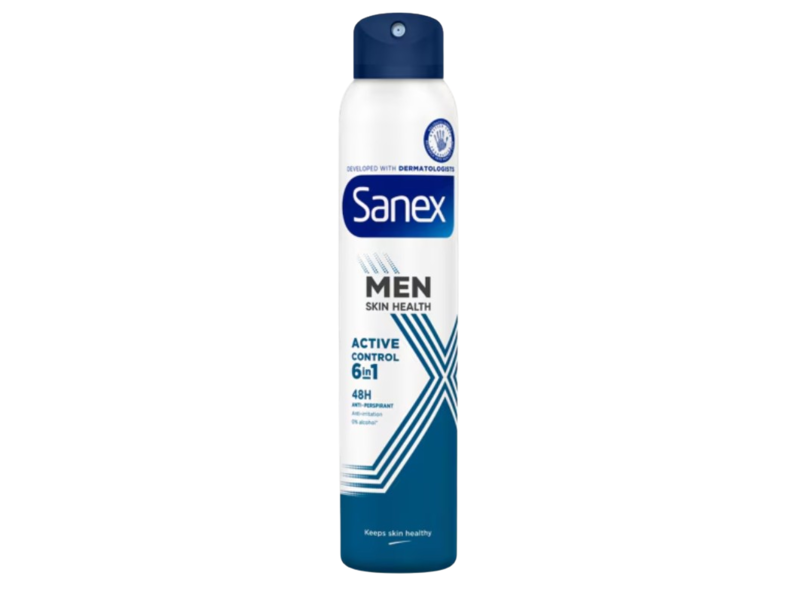 Sanex Men Skin Health Active Control 6 In 1 48H Anti-Perspirant, 200 mL