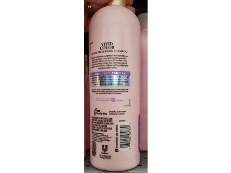 Suave Vivid Color Shampoo, 16.5 fl oz/448 mL