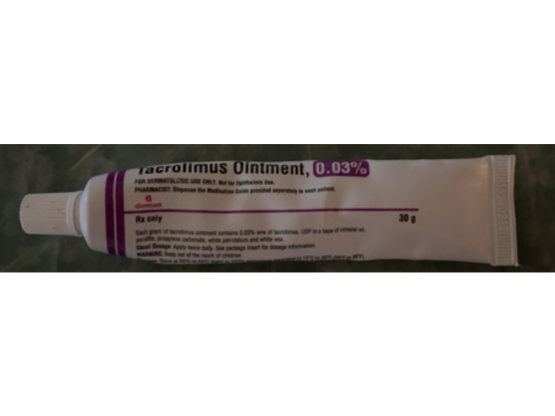 Tacrolimus Ointment 0.03%, 30 g, Glenmark (Rx)