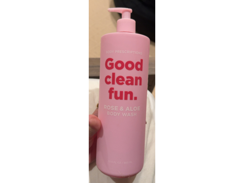 Body Prescriptions Good Clean Fun Body Wash, Rose & Aloe, 32.5 fl oz/960 mL