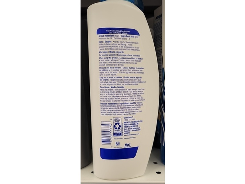 Head & Shoulders Supreme Purify & Hydrate Dandruff Shampoo, Argan Oil & Coconut Oil, 350 mL